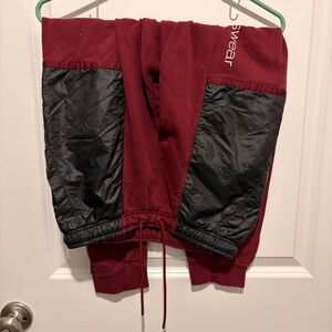 Nike men’s Burgundy and Black sweatsuit